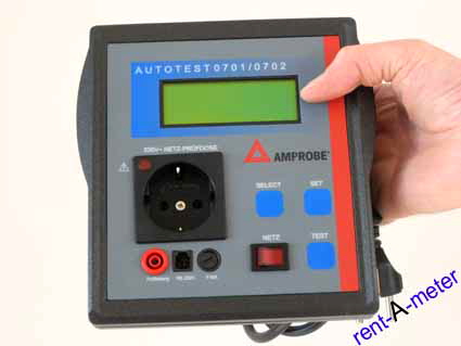 Mieten Sie ganz einfach: BEHA Amprobe Autotest 0701/0702S Automatischer Gertetester nach DIN VDE 0701 - 0702. AMP AUTOTESTx