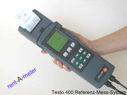 Mieten Sie ganz einfach: Testo 400 - Universelles Referenz-Messystem. TESTO 400 PC RLT