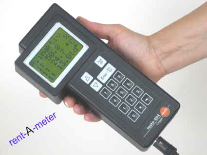 Mieten Sie ganz einfach: Mieten Sie ganz einfach: Testo 454 6-Kanal Universal - Mess - System und Datenlogger. TES 454DATLOG