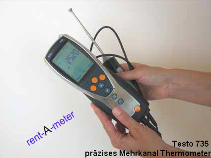 Mieten Sie ganz einfach: Testo 735 Przisions Mehrkanal Thermometer